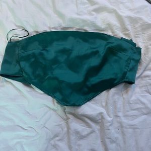 Silk garage bandana top